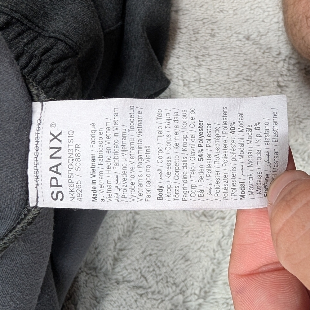 Spanx Pants Womens 3X Gray Heather AirEssentials Brushed Straight Wide Leg - Picture 8 of 10